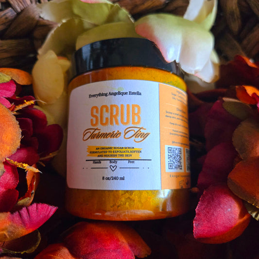 Turmeric ting sugar scrub