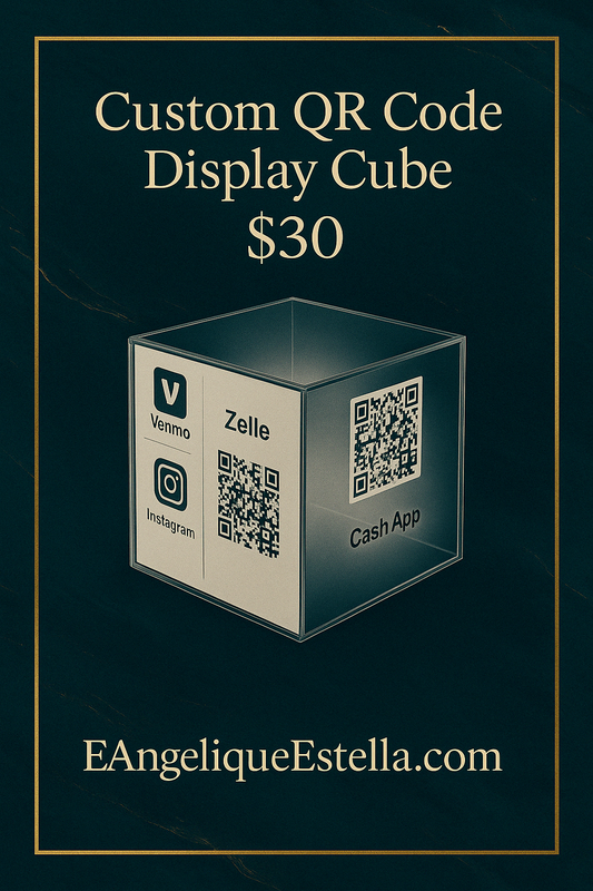 Custom Acrylic Display Cube with QR codes