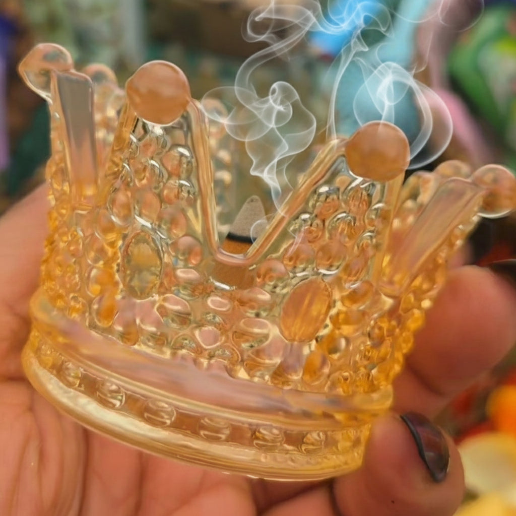 Crown incense cone holder & cones bundle