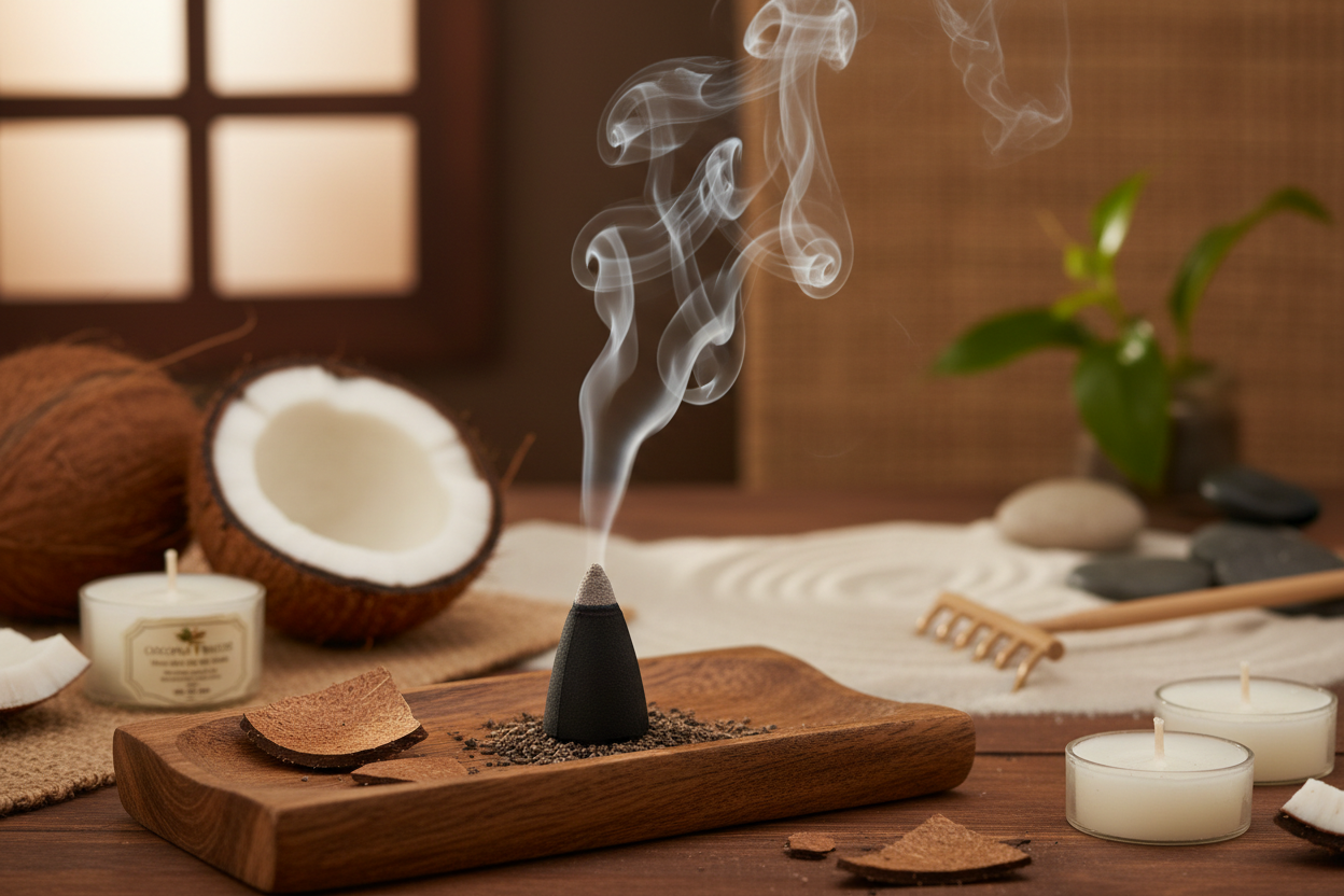 Crown incense cone holder & cones bundle